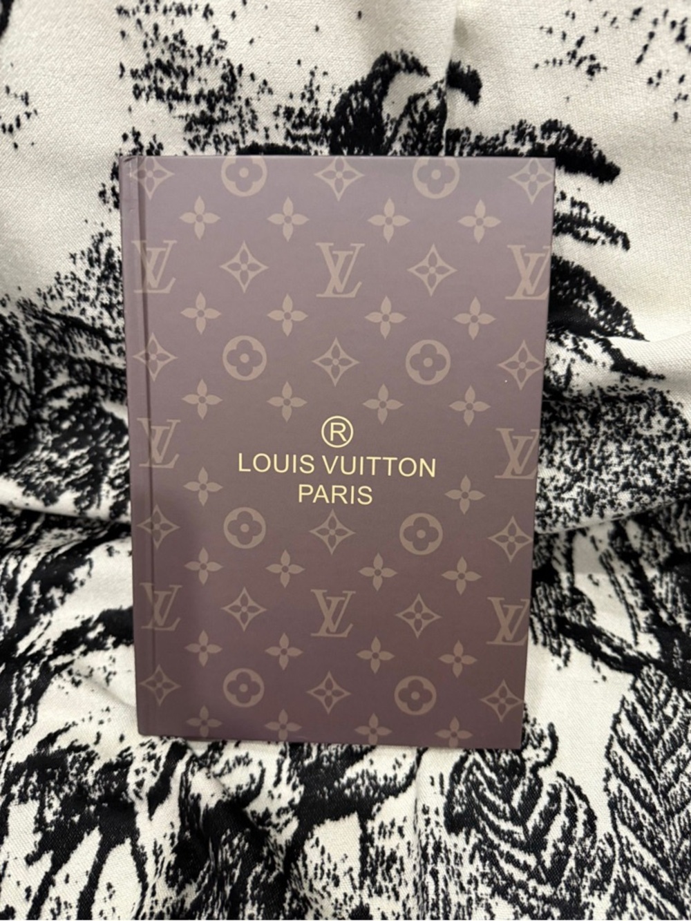 Louis Vuitton Purple Monogram Notebook with Gold Logo